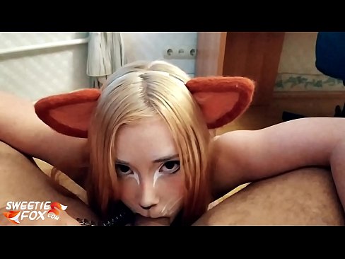 ❤️ Kitsune ਉਸ ਦੇ ਮੂੰਹ ਵਿੱਚ ਡਿਕ ਅਤੇ ਕਮ ਨਿਗਲ ️  ਸਾਡੇ 'ਤੇ